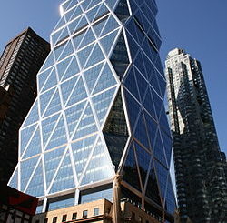 hearst tower nyc, nyc architecture, the three tomatoes