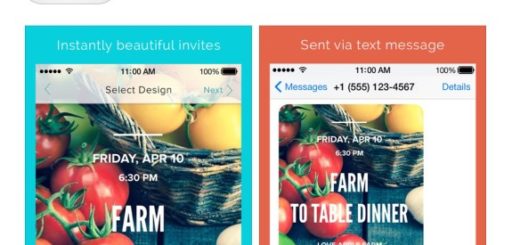 text invites, technology, the three tomatoes