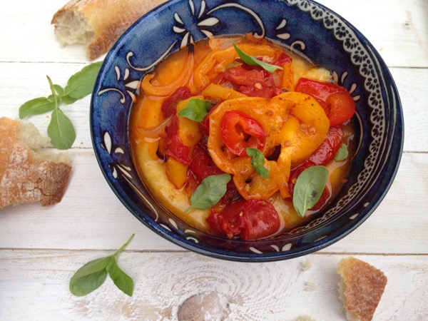 Recipes:  Homemade Tomato Sauce and Peperonata