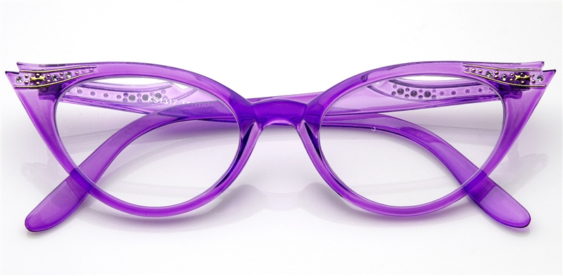 purple glasses