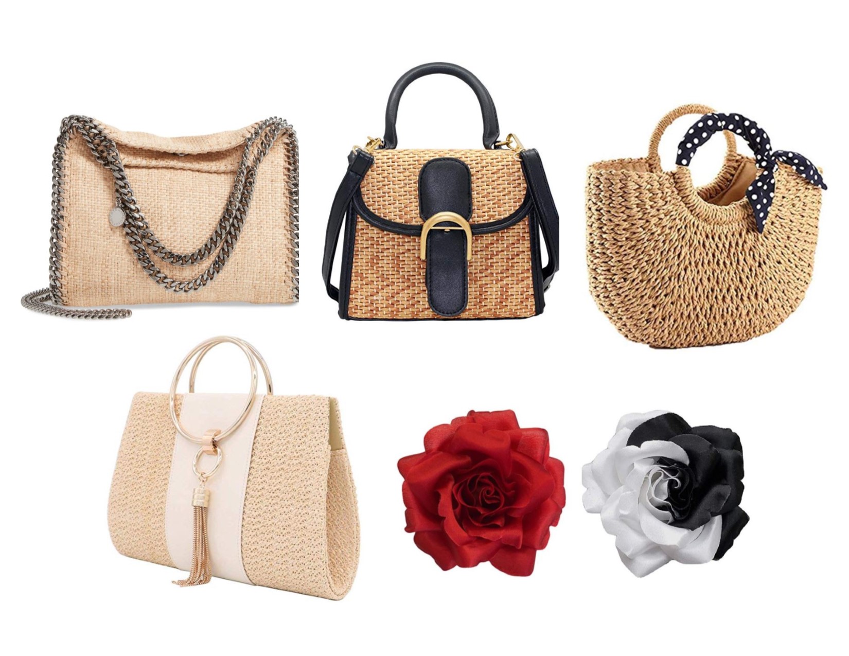 Flower Straw Bag