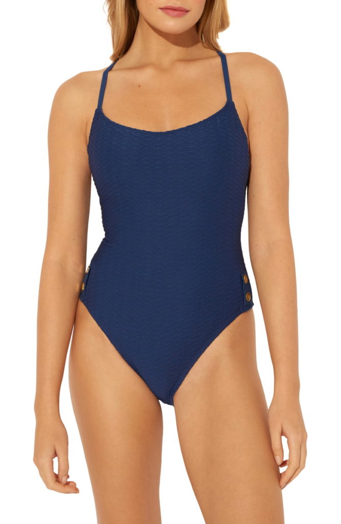 BLEU BY ROD BEATTIE Floating Underwire One-Piece Swimsuit, Main, color, NAVY