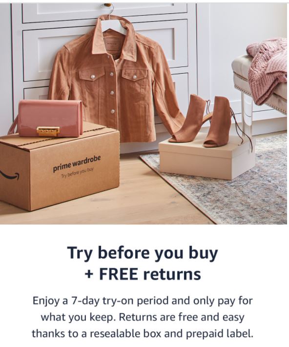 Amazon Prime Wardrobe & Personal Shoppers